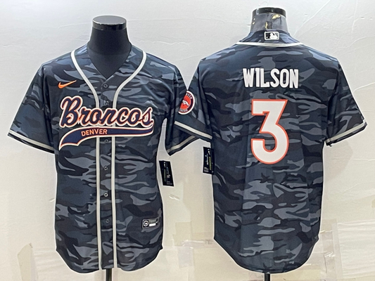 Adult Denver Broncos Russell Wilson NO.3 Football Jerseys