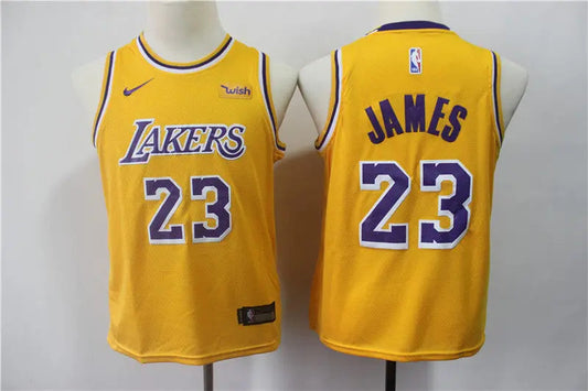 Kids Los Angeles Lakers James NO.23 Basketball Jersey