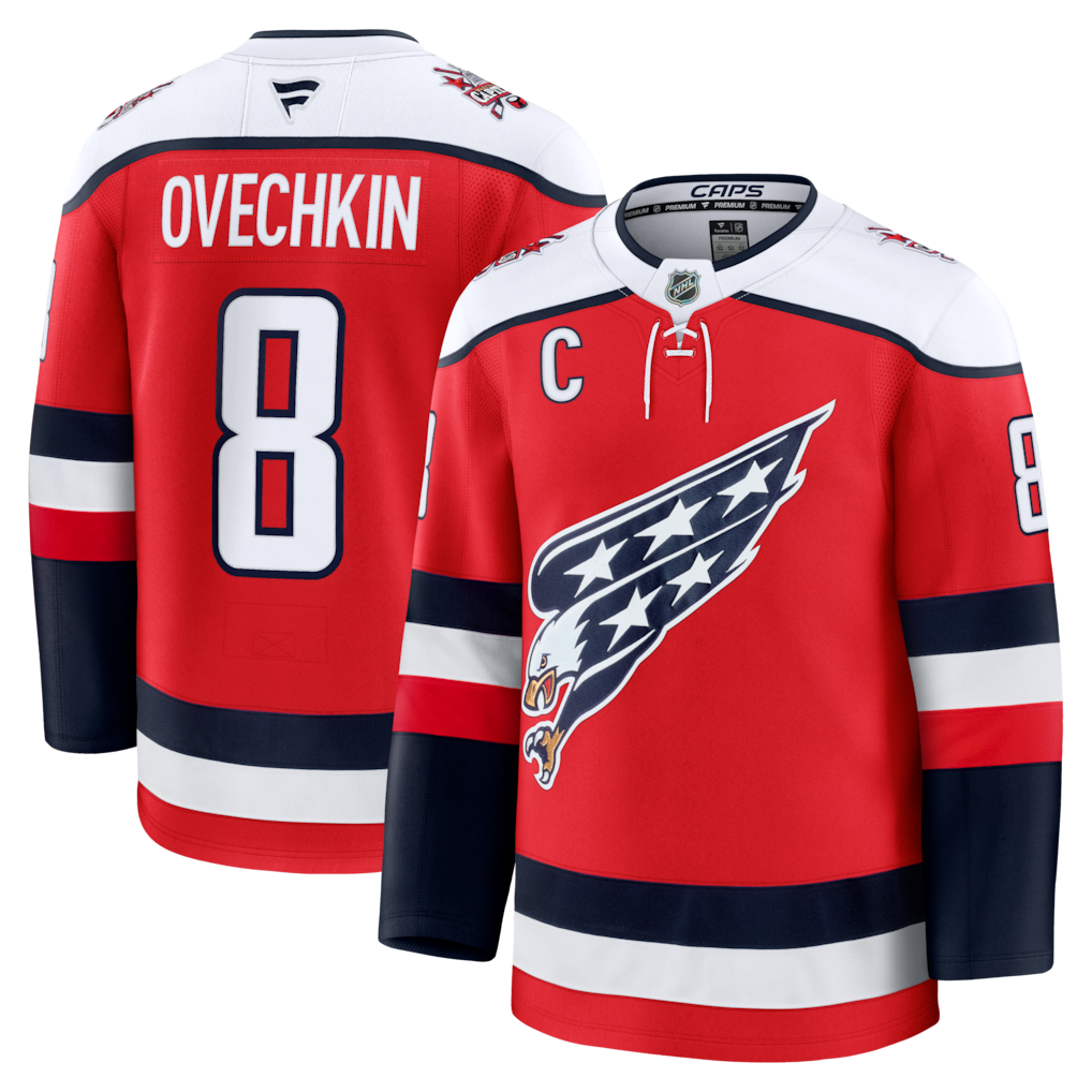 Men's Washington Capitals Alexander Ovechkin #8 Fanatics Red Alternate Premium Player Jersey