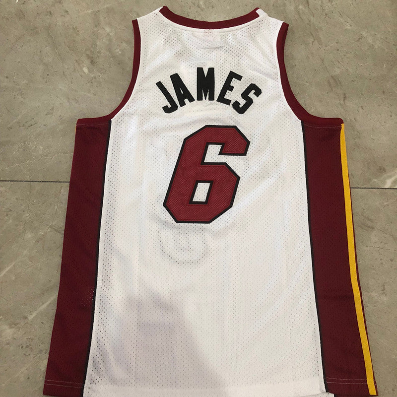 LeBron James #6 Miami Heat Mitchell & Ness Vintage Jersey
