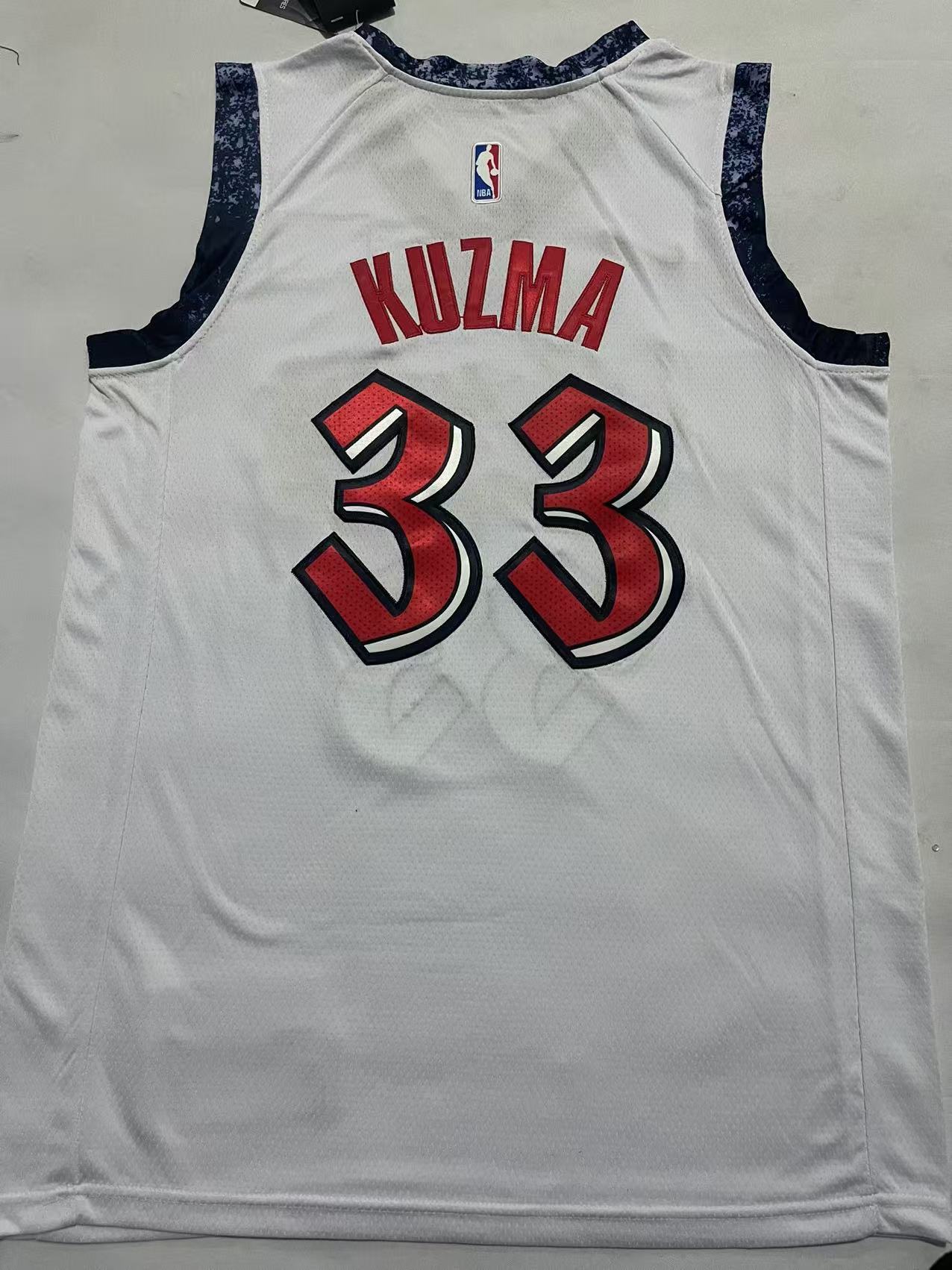 Kyle Kuzma Washington Wizards  #33 Jersey white S-2XL
