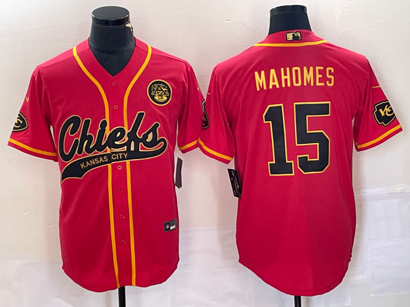 Adult Kansas City Chiefs Patrick Mahomes NO.15 Football Jersey