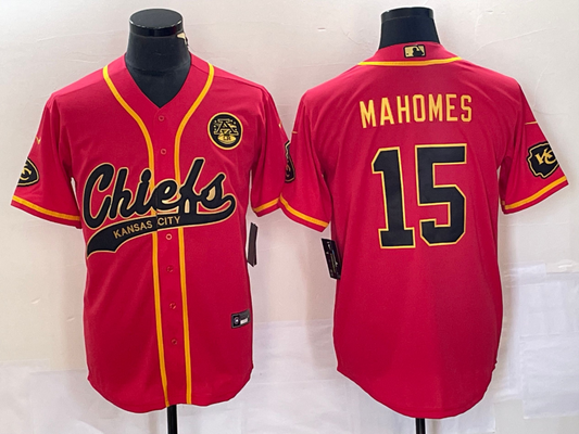 Adult Kansas City Chiefs Patrick Mahomes NO.15 Football Jersey
