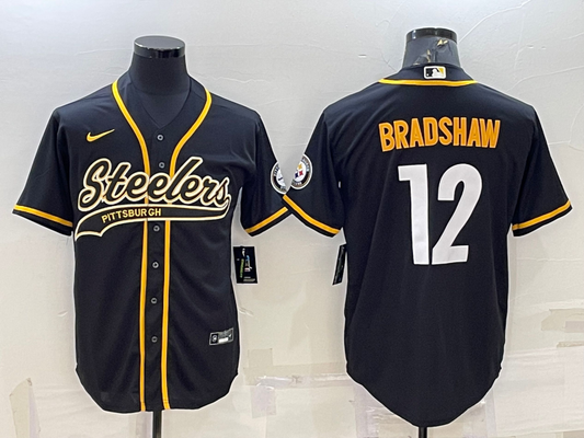 Adult Pittsburgh Steelers Terry Bradshaw NO.12 Football Jerseys