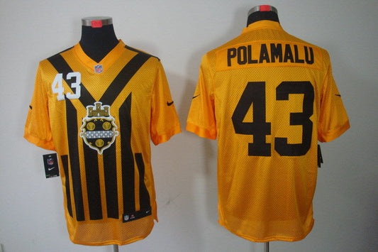 Adult Pittsburgh Steelers Troy Polamalu NO.43 Football Jerseys
