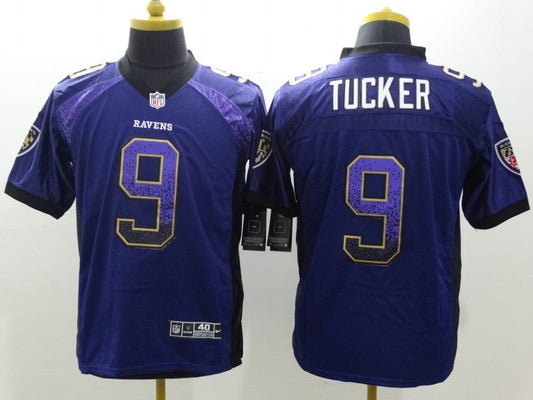 Adult  Baltimore Ravens Justin Tucker NO.9 Football Jerseys