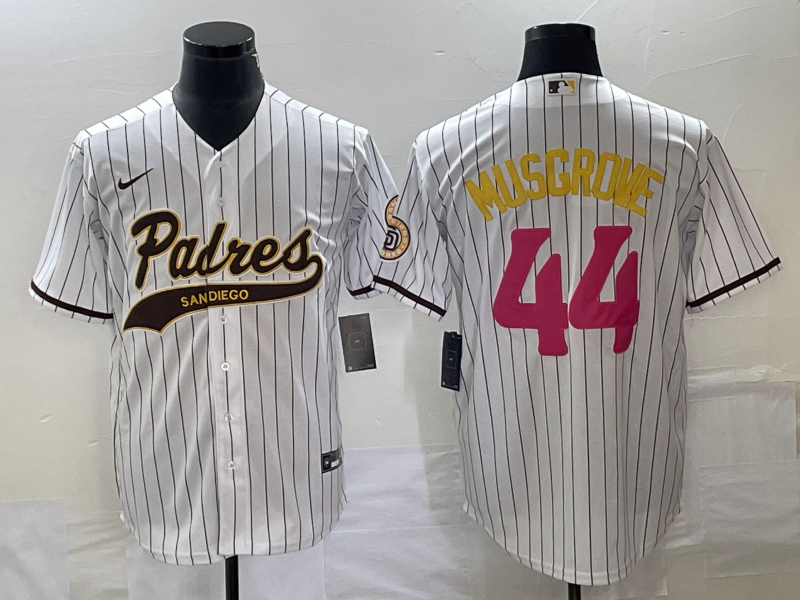 Men/Women/Youth San Diego Padres Joe Musgrove #44 baseball Jerseys