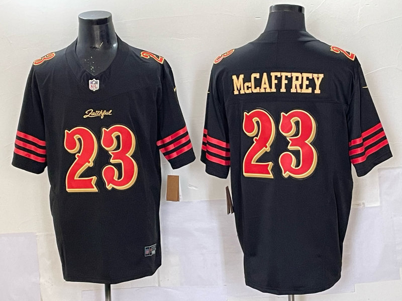 Newest arrival 2025 Adult San Francisco 49ers Christian McCaffrey No.23 Football Jerseys