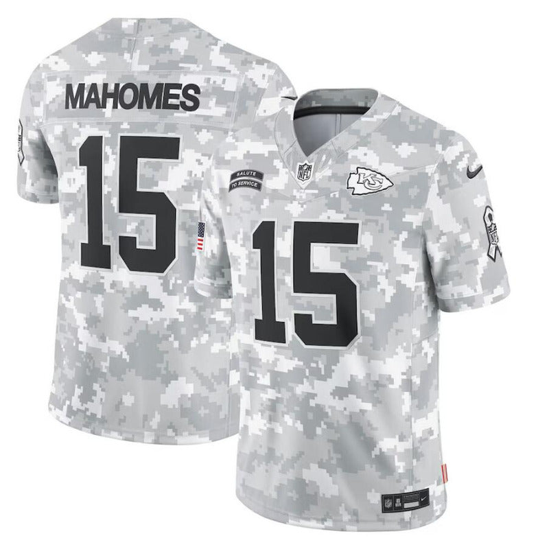 men/women/kids KC.Chiefs NO.15 Patrick Mahomes 2024 Salute To Service Jersey