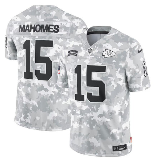 men/women/kids KC.Chiefs NO.15 Patrick Mahomes 2024 Salute To Service Jersey