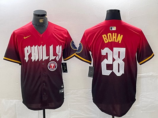 Men/Women/Youth Philadelphia Phillies Alec Bohm #28 baseball Jerseys