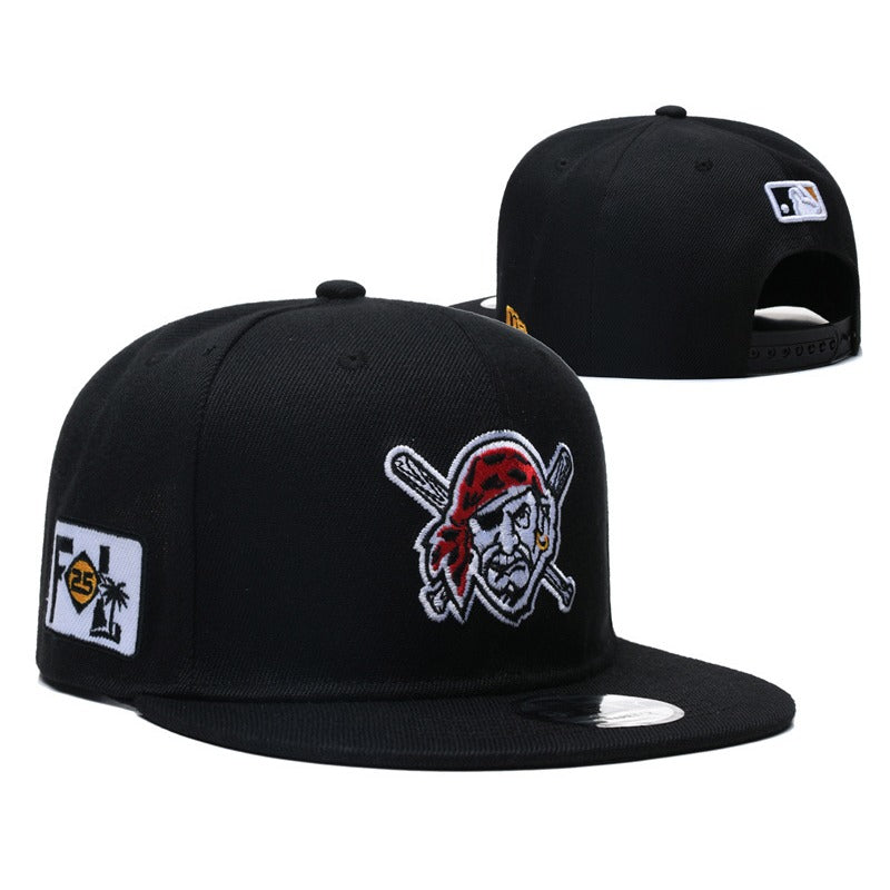 PITTSBURGH P Logo Flat Brim Adjustable Sports Fan Baseball Snapback Hats Unisex