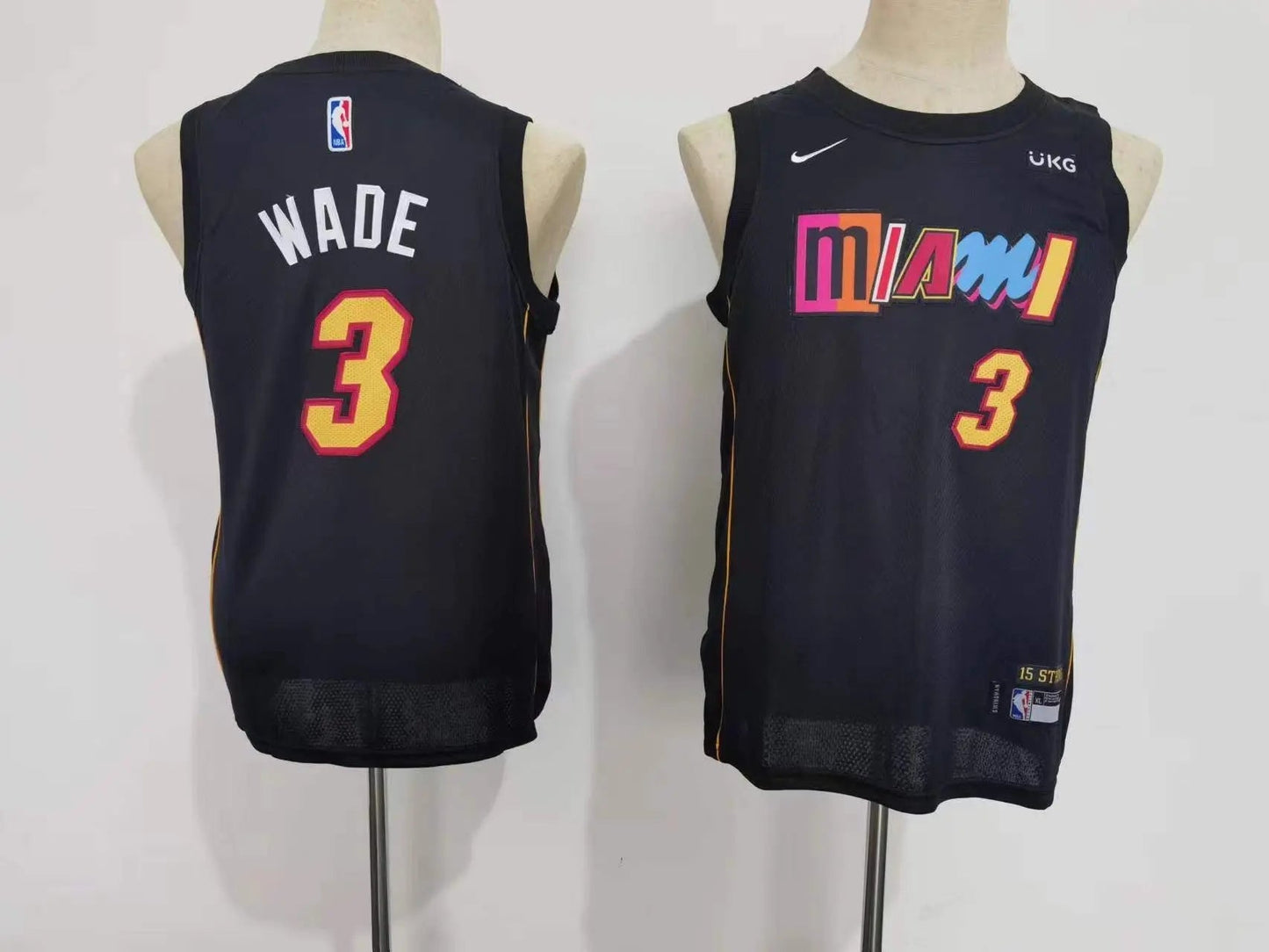 Kids Miami Heat Wade NO.3 Basketball Jersey