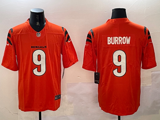 Cincinnati Bengals Joe Burrow NO.9 Salute To Service Football Jerseys