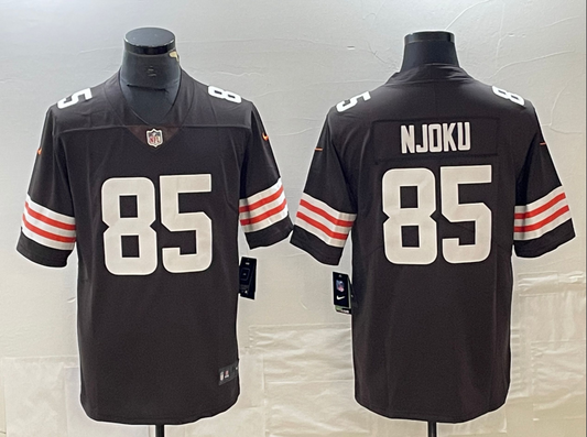 Adult Cleveland Browns David Njoku #85 Football Jerseys