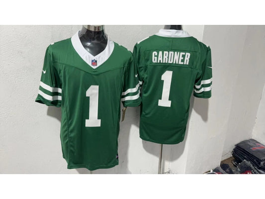 Adult New York Jets Sauce Gardner NO.1 Football Jerseys