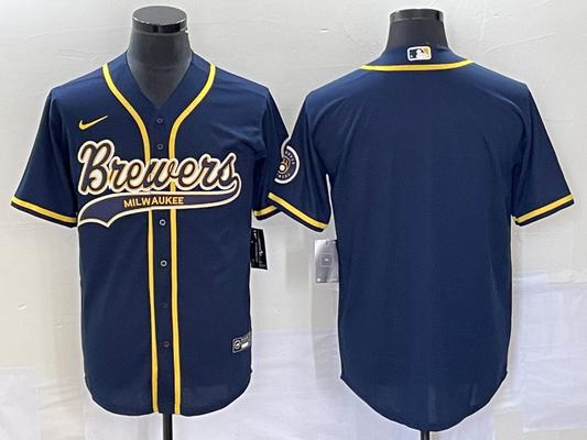 Men/Women/Youth Milwaukee Brewers baseball Jerseys blank or custom your name and number