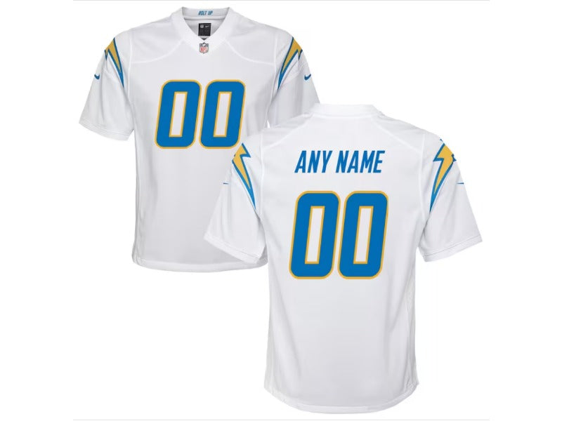 Kids Los Angeles Chargers name and number custom Football Jerseys