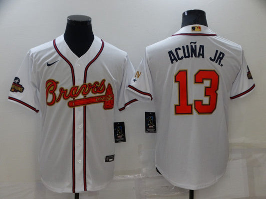 Men/Women/Youth Atlanta Braves Ronald Acuña Jr. #13 baseball Jerseys