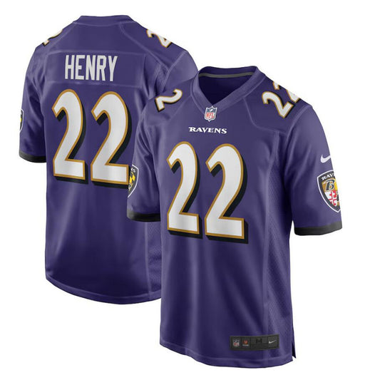 Adult ‎Baltimore Ravens Derrick Henry NO.22 Football Jerseys