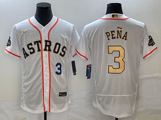 Men/Women/Youth Houston Astros Jeremy Peña #3 baseball Jerseys