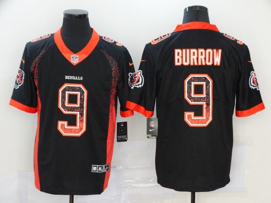 Cincinnati Bengals Joe Burrow NO.9 Salute To Service Football Jerseys