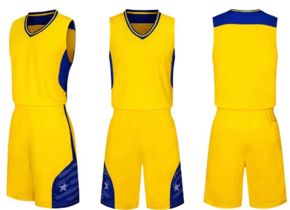 men/women/kids Blank yellow custom uniform top