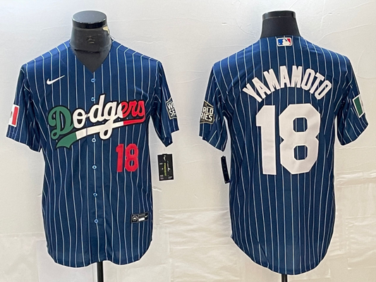 Men/Women/Youth Los Angeles Dodgers Yoshinobu Yamamoto #18 baseball Jerseys