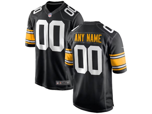 Adult Pittsburgh Steelers number and name custom Football Jerseys
