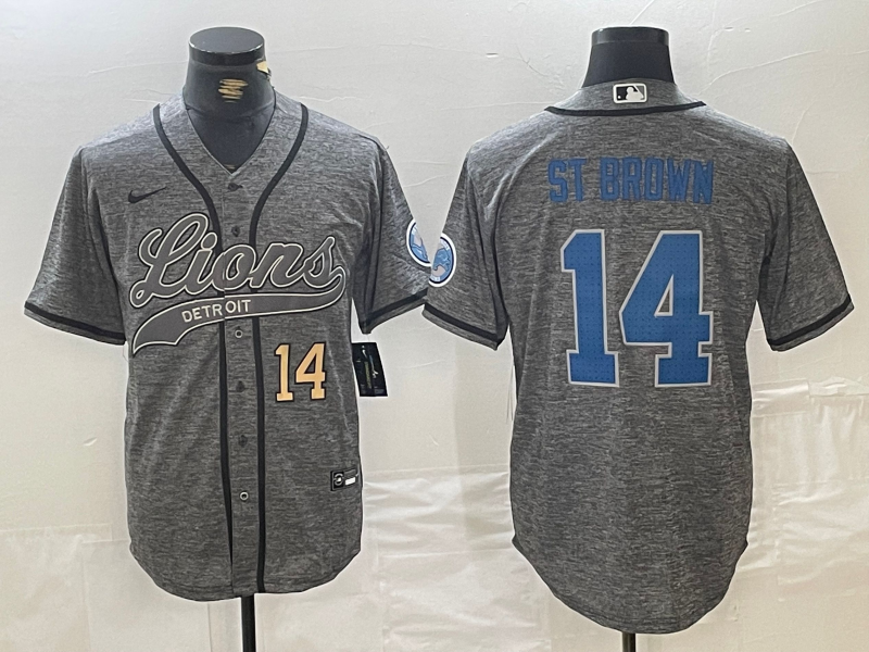 men/women/kids Detroit Lions Amon-Ra St. Brown NO.14 baseball Jerseys