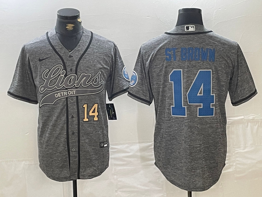 men/women/kids Detroit Lions Amon-Ra St. Brown NO.14 baseball Jerseys