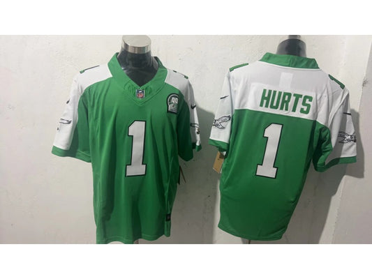 Adult Philadelphia Eagles Jalen Hurts NO.1 Football Jerseys