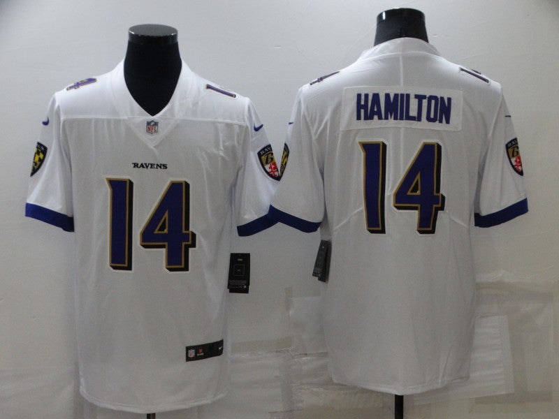 Adult  Baltimore Ravens Kyle Hamilton NO.14 Football Jerseys