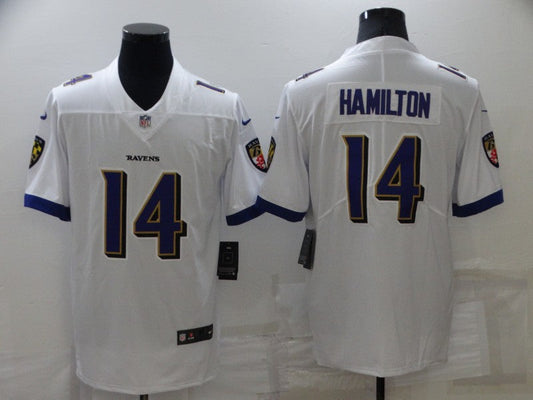 Adult  Baltimore Ravens Kyle Hamilton NO.14 Football Jerseys