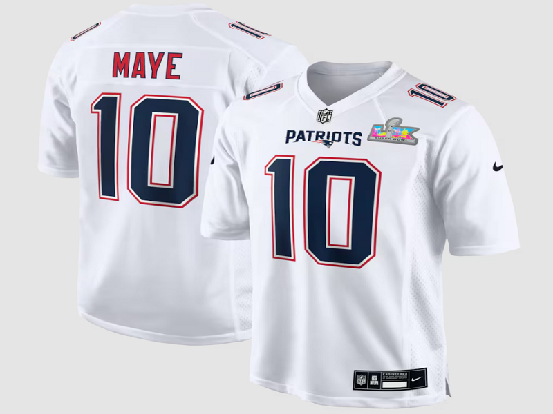 Super Bowl Adult New England Patriots Drake Maye NO.10 black Football Jerseys
