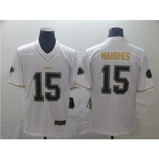 men/women/kids KC.Chiefs Mahomes NO.15 White Football Jersey