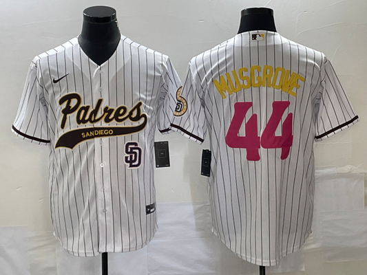 Men/Women/Youth San Diego Padres Joe Musgrove #44 baseball Jerseys
