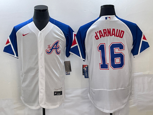 Men/Women/Youth Atlanta Braves Travis d'Arnaud  #16 baseball Jerseys