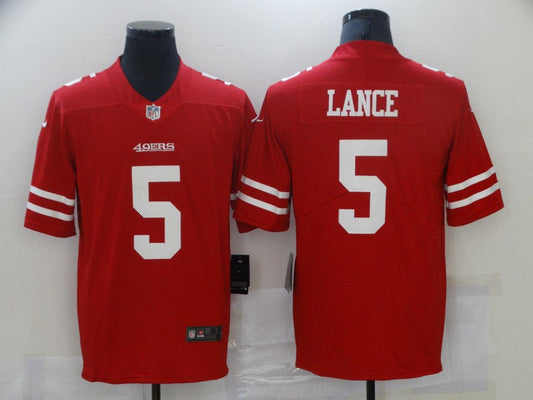 Adult San Francisco 49ers Trey Lance NO.5 Football Jerseys