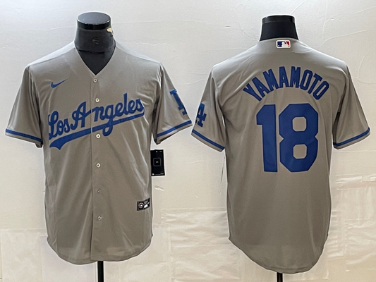 Men/Women/Youth Los Angeles Dodgers Yoshinobu Yamamoto #18 baseball Jerseys
