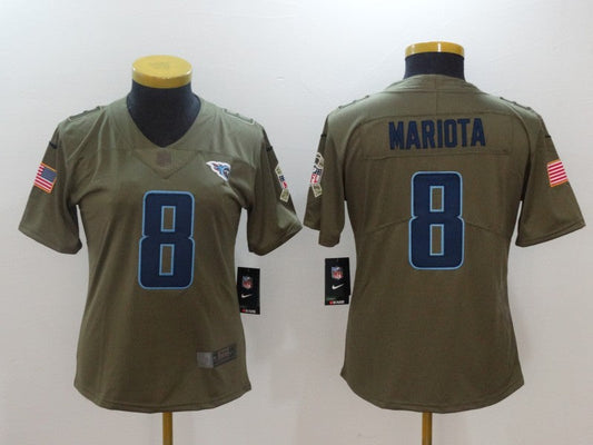 Women's Tennessee Titans Marcus Mariota NO.8 Football Jerseys