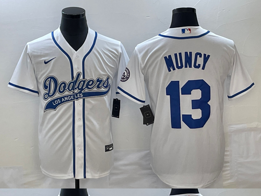 Men/Women/Youth Los Angeles Dodgers Max Muncy #13 baseball Jerseys