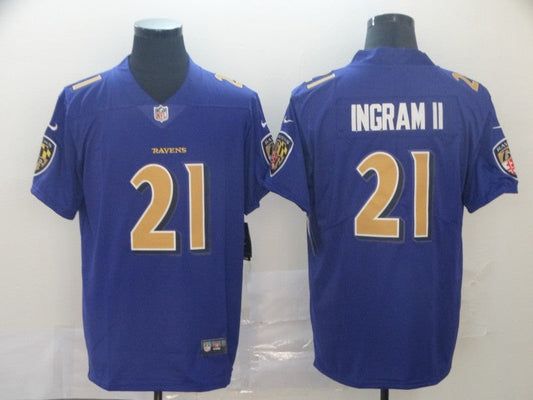 Adult  Baltimore Ravens Mark Ingram NO.21 Football Jerseys