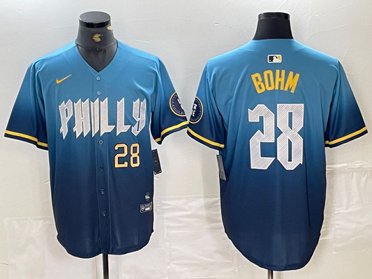 Men/Women/Youth Philadelphia Phillies Alec Bohm #28 baseball Jerseys