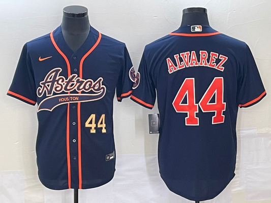 Men/Women/Youth Houston Astros Yordan Álvarez #44 baseball Jerseys