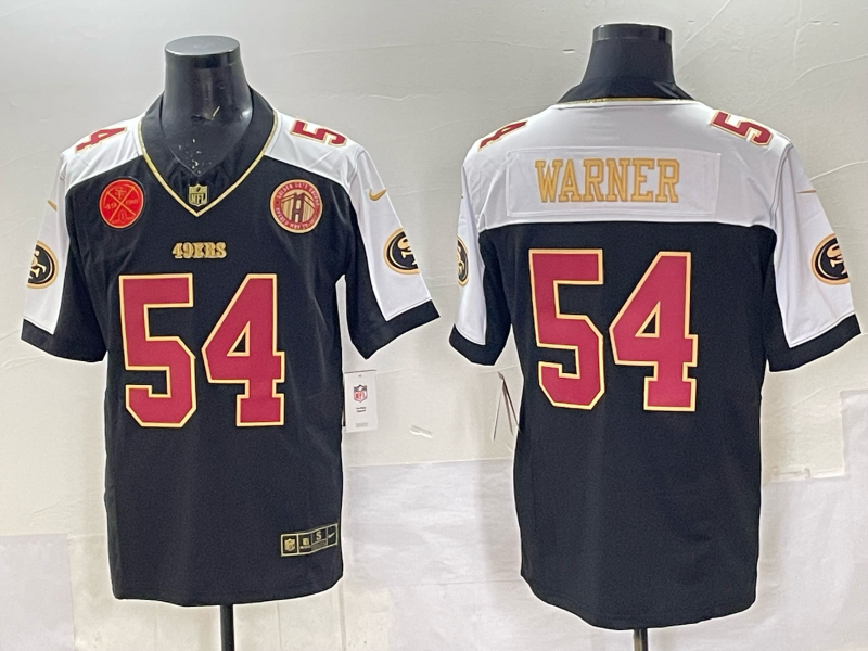 Newest arrival 2025 Adult San Francisco 49ers Fred Warner NO.54 Football Jerseys