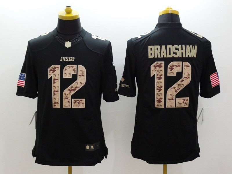 Adult Pittsburgh Steelers Terry Bradshaw NO.12 Football Jerseys
