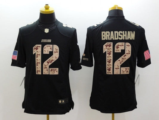Adult Pittsburgh Steelers Terry Bradshaw NO.12 Football Jerseys
