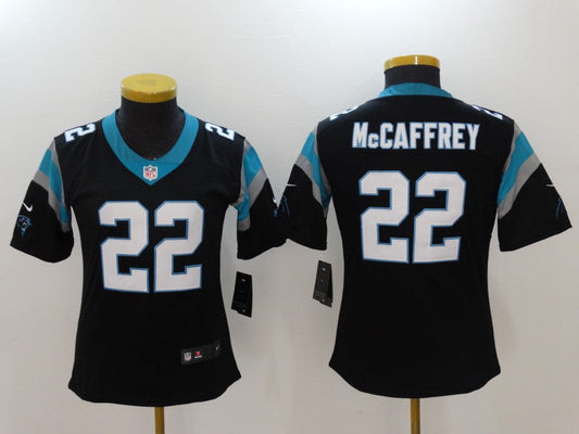 Women's Carolina Panthers Christian McCaffrey NO.22 Football Jerseys