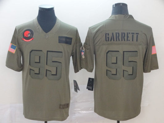 Adult Cleveland Browns Marcus Garrett  NO.95 Football Jerseys